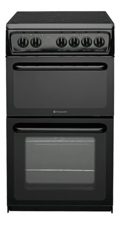 Hotpoint - HAE51K Twin Cavity Electric Cooker - Black
